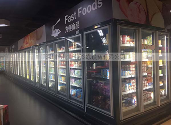 深圳超市冷冻玻璃展示立柜