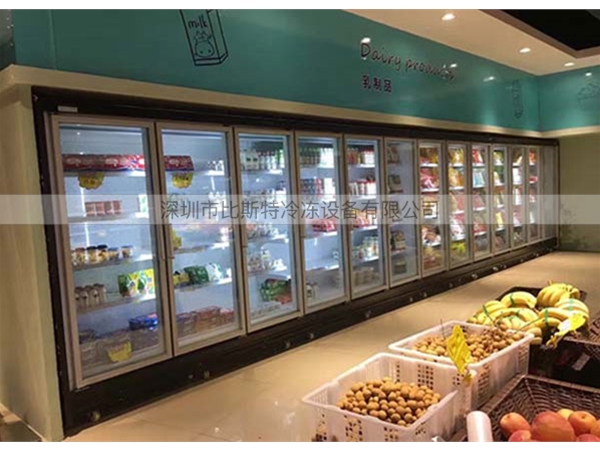 深圳超市冷藏玻璃展示立柜